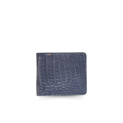 CROCODILE BELLY LEATHER SHORT BI-FOLD WALLET : CW22SSTLAY