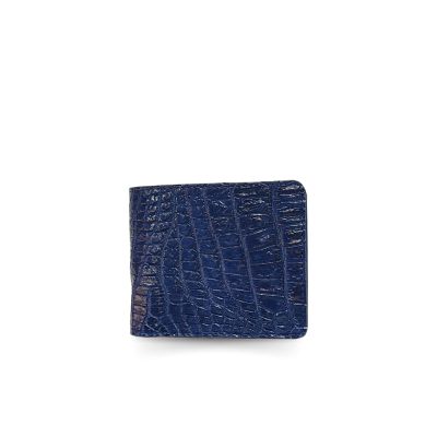CROCODILE BELLY LEATHER SHORT BI-FOLD WALLET : CW22SSTLAY