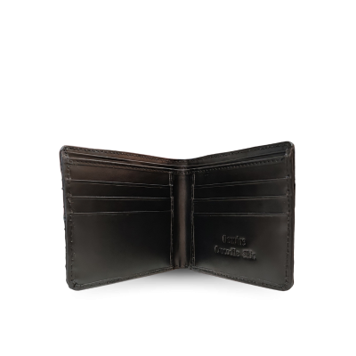 CROCODILE BELLY LEATHER SHORT BI-FOLD WALLET : CW22SSTLAY