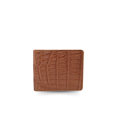 CROCODILE BELLY LEATHER SHORT BI-FOLD WALLET : CW22SSTLAY