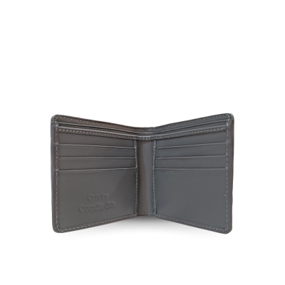 CROCODILE BELLY LEATHER SHORT BI-FOLD WALLET : CW22SSTLAY