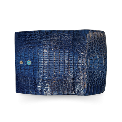 CROCODILE HORNBACK LEATHER LONG TRI-FOLD WALLET : CW33HKM1MX