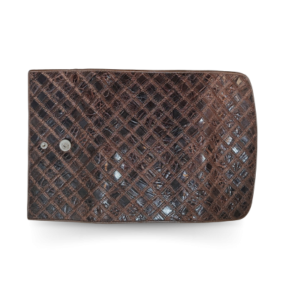 CW33PWMR : CROCODILE LEATHER LONG TRI-FOLD WALLET
