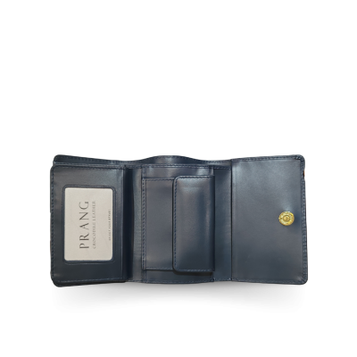 CW33S-S-AY : CROCODILE BELLY LEATHER SHORT TRI-FOLD WALLET