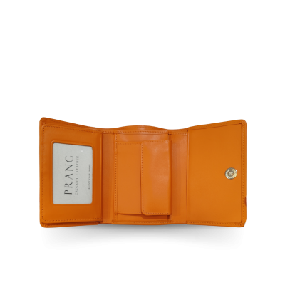 CW33S-S-AY : CROCODILE BELLY LEATHER SHORT TRI-FOLD WALLET