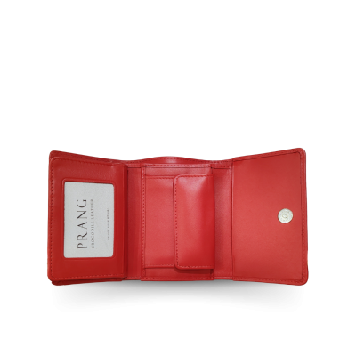 CW33S-S-AY : CROCODILE BELLY LEATHER SHORT TRI-FOLD WALLET