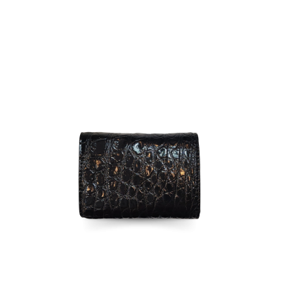 C-W33S-SS-AY | GENUINE CROCODILE BELLY LEATHER MINI TRI-FOLD WALLET