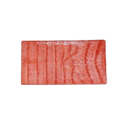 Crocodile Tail Belly Leather Long Bi-fold Card Wallet : CW22BTSMCARDMX