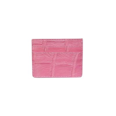 CROCODILE LEATHER CARD HOLDER : CACNC029Y