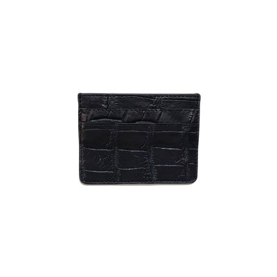 CROCODILE LEATHER CARD HOLDER : CACNC029Y