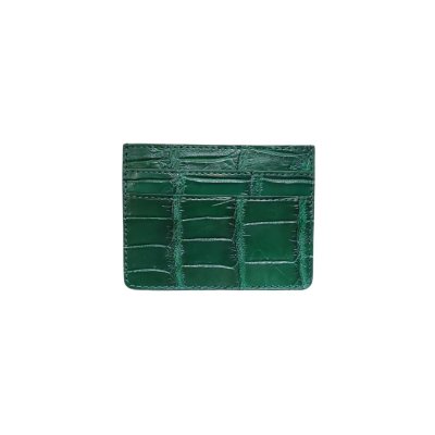 CROCODILE LEATHER CARD HOLDER : CACNC029Y