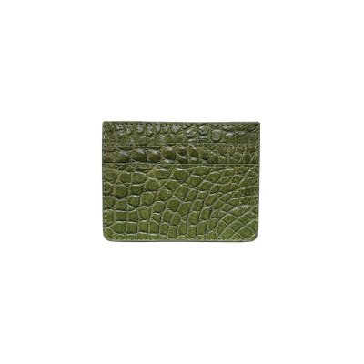 CROCODILE LEATHER CARD HOLDER : CACNC029Y