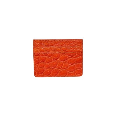 CROCODILE LEATHER CARD HOLDER : CACNC029Y