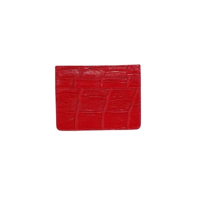 CROCODILE LEATHER CARD HOLDER : CACNC029Y