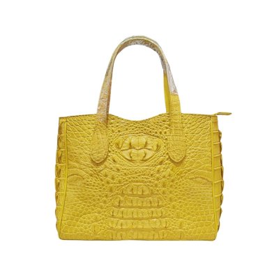 CROCODILE HORNBACK LEATHER HANDBAG : CLB0209HT