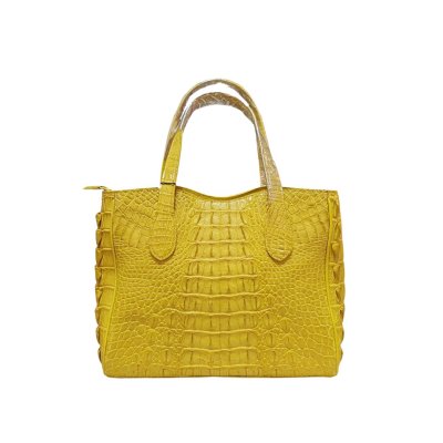 CROCODILE HORNBACK LEATHER HANDBAG : CLB0209HT