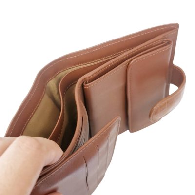 CROCODILE BELLY & LEG LEATHER SHORT BI-FOLD WALLET : CW22SSลิ้นMX