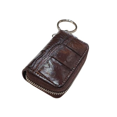 CROCODILE BELLY LEATHER KEY POUCH KEY HOLDER : CACWK033AY