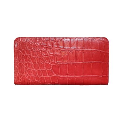 Crocodile Belly Leather Long Medium Zipped Wallet : CW01SLขอบSR
