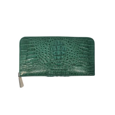 CROCODILE HORNBACK LEATHER LONG MEDIUM ZIPPED WALLET : CW01HKMR