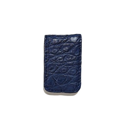 CROCOCDILE LEATHER MAGNETIC MONEY CLIP : CACMC013TL