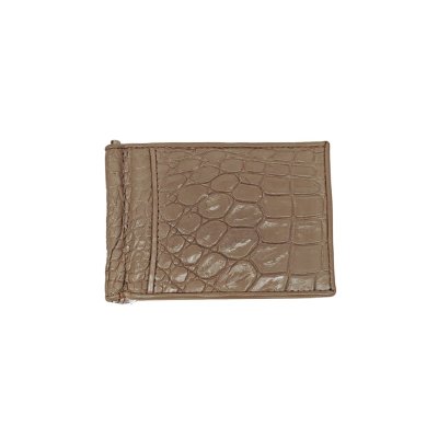 CROCODILE LEG LEATHER MONEY CLIP : CACMC011LY