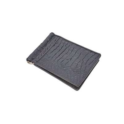 CROCODILE LEG LEATHER MONEY CLIP : CACMC011LY