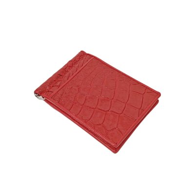 CROCODILE LEG LEATHER MONEY CLIP : CACMC011LY