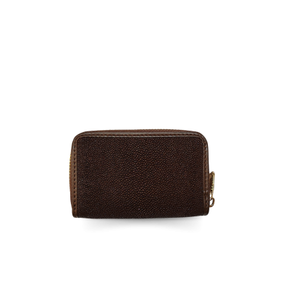 SACCB-001PW | GENUINE STINGRAY LEATHER MINI ZIP WALLET