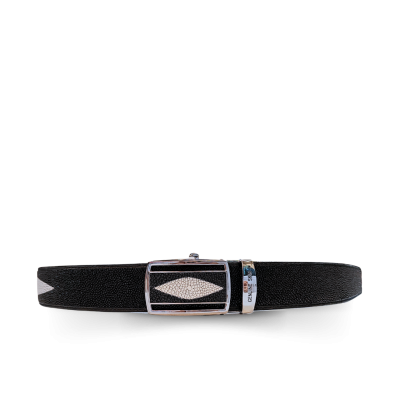 SMBT001-1.5 : STINGRAY LEATHER MEN BELT 1.5 INCHES