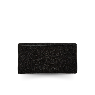SW33-M-MN | STINGRAY LEATHER LONG TRI-FOLD WALLET