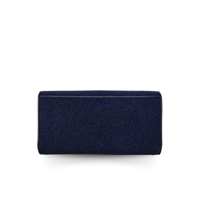 SW33-M-MN | STINGRAY LEATHER LONG TRI-FOLD WALLET