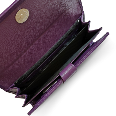 SW33-M-MN | STINGRAY LEATHER LONG TRI-FOLD WALLET