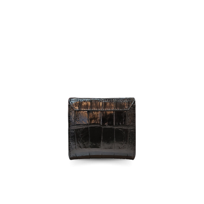 CW33S-S-01LSAY | GENUINE CROCODILE BELLY LEATHER MINI CROSSBODY WALLET