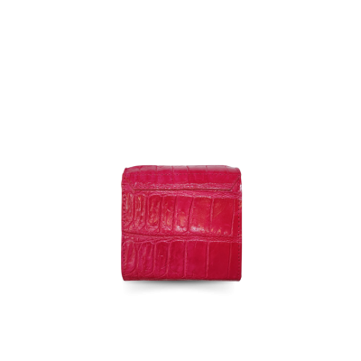 CW33S-S-01LSAY | GENUINE CROCODILE BELLY LEATHER MINI CROSSBODY WALLET