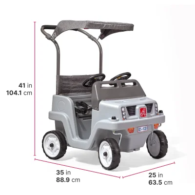 Step2 Side-By-Side Push Around SUV รถคู่แฝด - สีเทา Step2 Side-By-Side Push Around SUV รถคู่แฝด - สีเทา