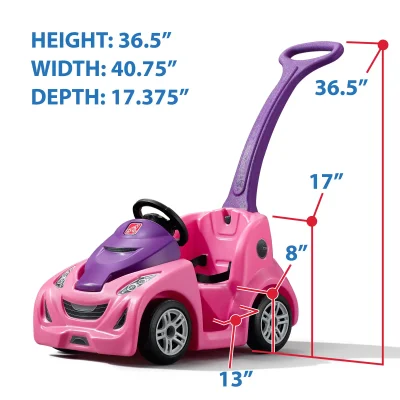 Step2 รถสปอร์ตคุณหนู - สีชมพู Push Around Buggy GT - Pink