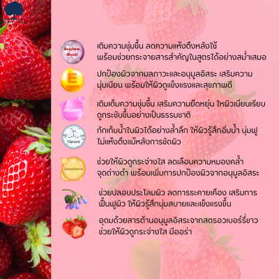 สครับสตรอว์เบอร์รี่ Ruby Strawberry สูตรผิวใสกลิ่นหอมหวาน สครับผิวขาว