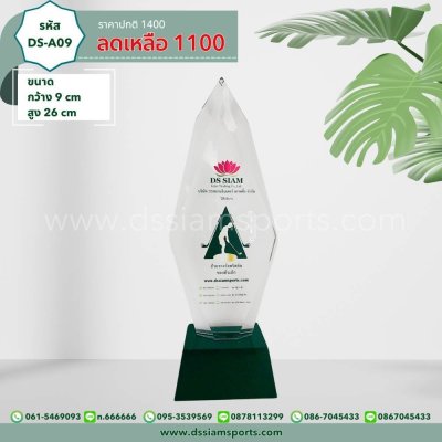 โล่รางวัลคริสตัล