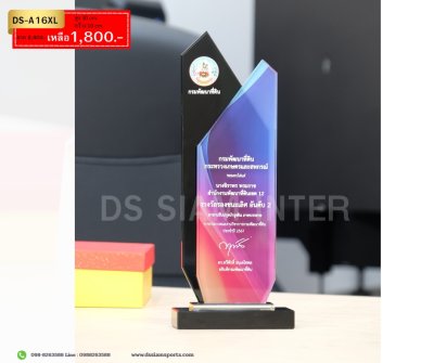 โล่รางวัลคริสตัล DS-A16XL