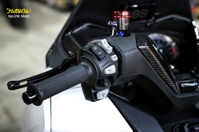 FORZA350 GEN1 แต่งสีขาว ล้อน้ำเงิน 