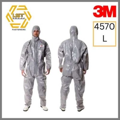 3M 4570 Coverall PPE ชุดป้องกันสารเคมี L