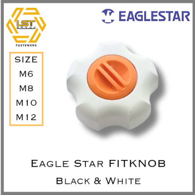 Eagle Star FIT KNOB สีขาวฝาสีส้ม White with Orange lit