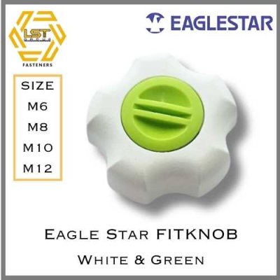 Eagle Star FIT KNOB สีขาวฝาสีเขียว White with Green lit