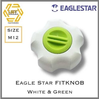 Eagle Star FIT KNOB สีขาวฝาสีเขียว White with Green lit M12