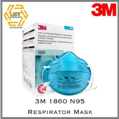 3M 1860 หน้ากาก N95 Respirator Mask ป้องกันฝุ่น PM 2.5