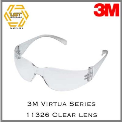 3M แว่นตานิรภัย แว่นเซฟตี้ 11326 Clear Lens Virtua Series Eyewear protection 3M แว่นตานิรภัย แว่นเซฟตี้ 11326 Clear Lens Virtua Series Eyewear protection