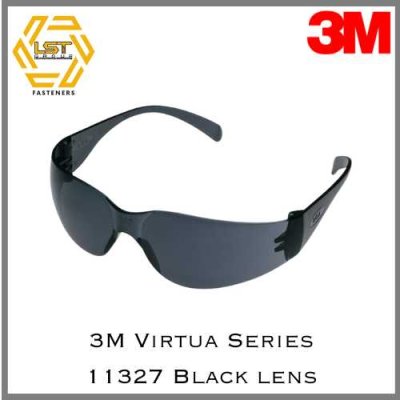 3M แว่นตานิรภัย แว่นเซฟตี้ 11327 Black Lens Virtua Series Eyewear protection