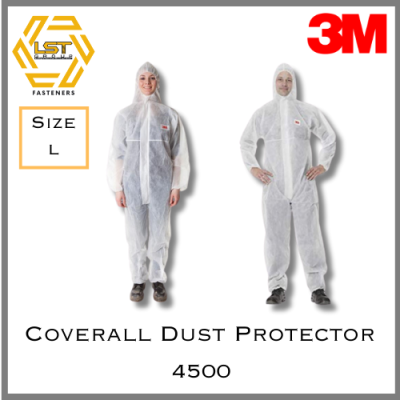 3M 4500 Coverall ชุดป้องกันฝุ่นและละอองสารเคมี size L