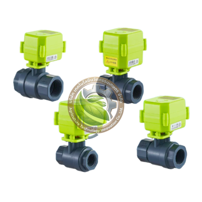 วาล์วน้ำไฟฟ้าขนาดเล็ก Miniature Electric Ball Valve | วาล์วควบคุมน้ำ PVC 2 ทาง พร้อมสัญญาณตอบกลับ